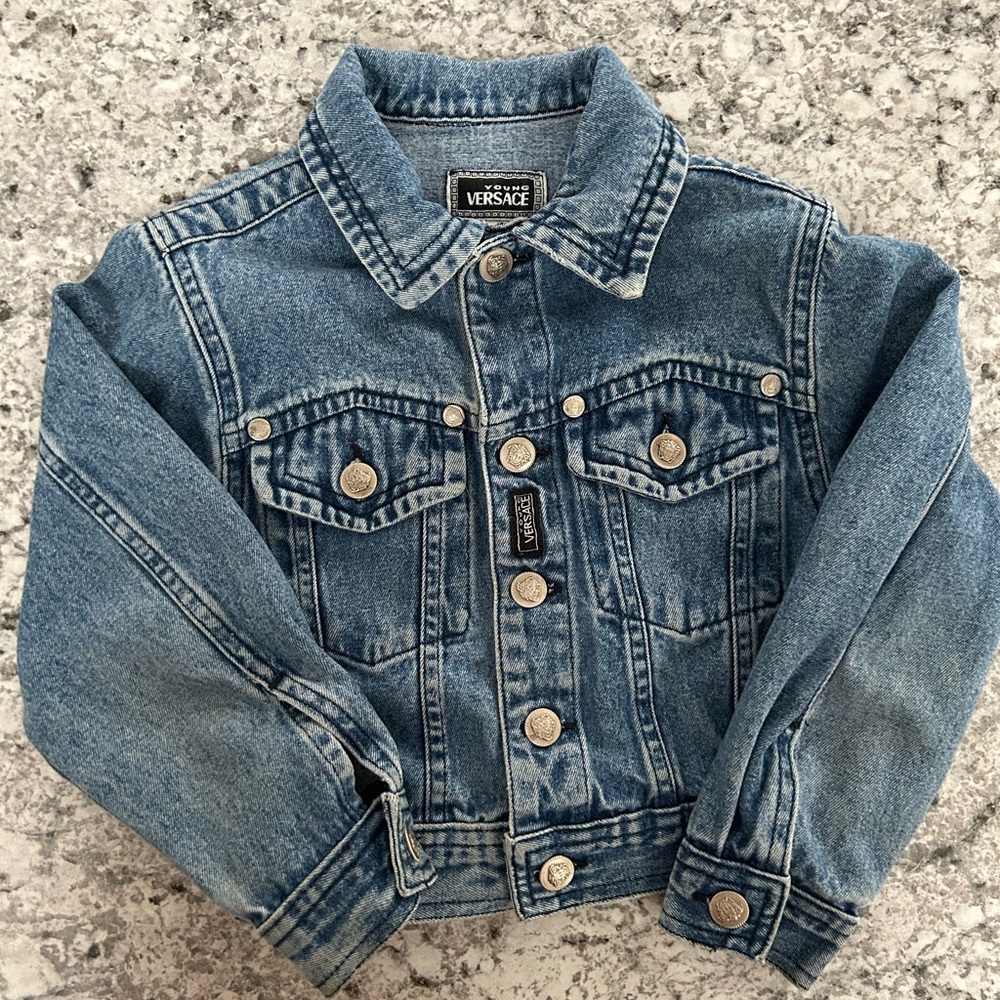Versace Kids Classic Blue Jean Jacket